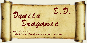 Danilo Draganić vizit kartica
